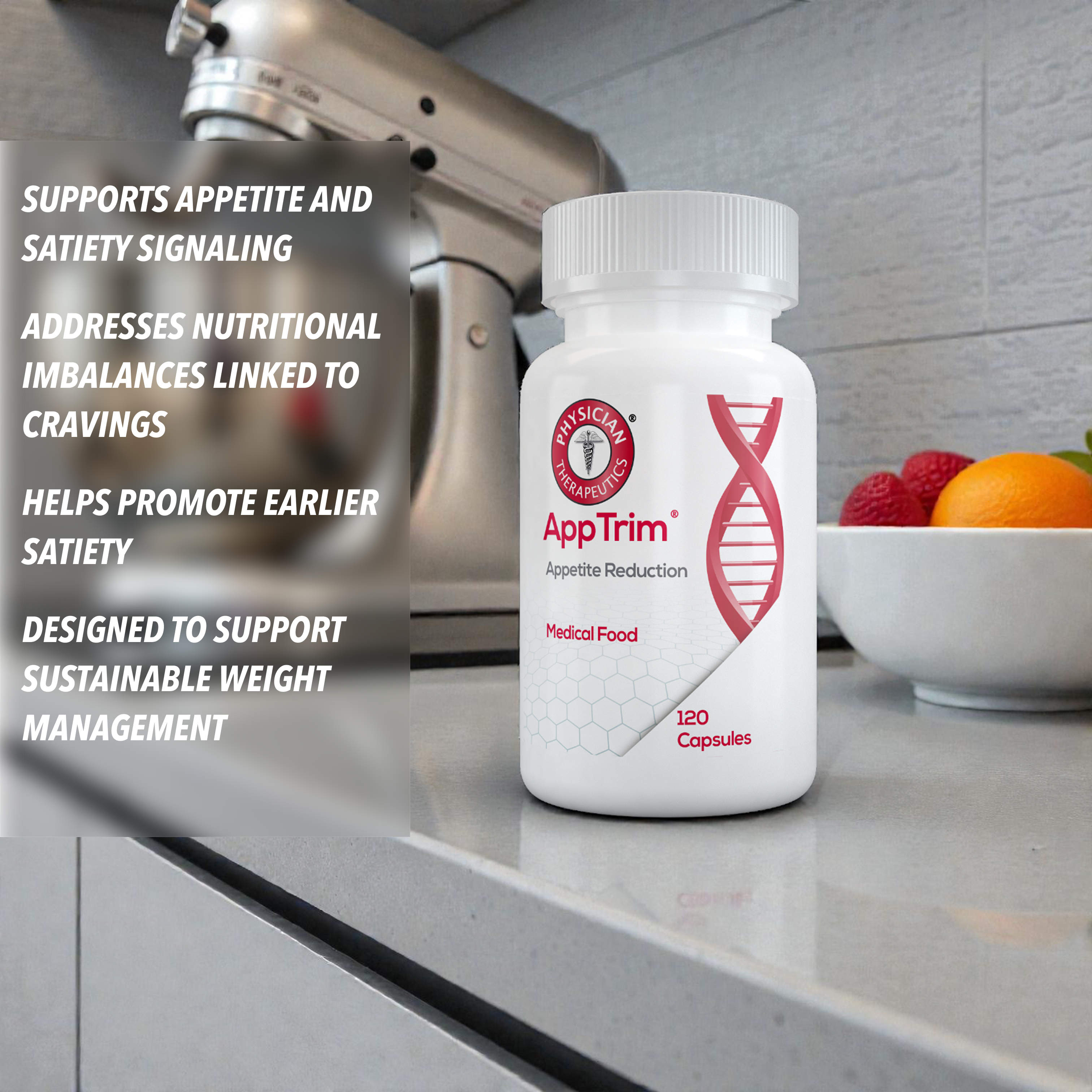 AppTrim® - for the dietary management of obesity (120 capsules)