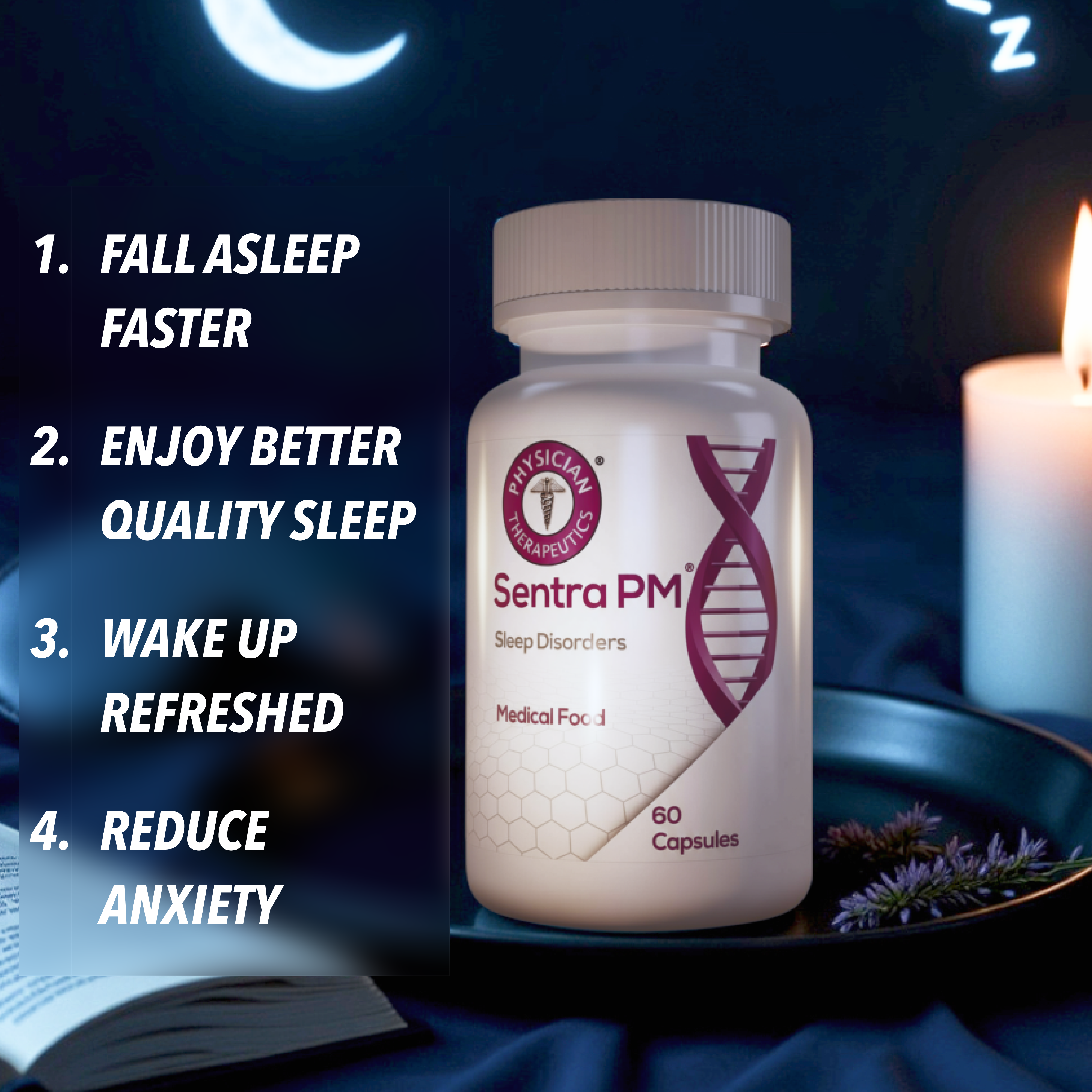 Sentra PM® - Dietary management of sleep disorders (60 capsules)